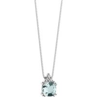 Collana Comete Donna Fantasia Di Acquamarina in Oro bianco Acquamarina GLQ281 - GLQ281